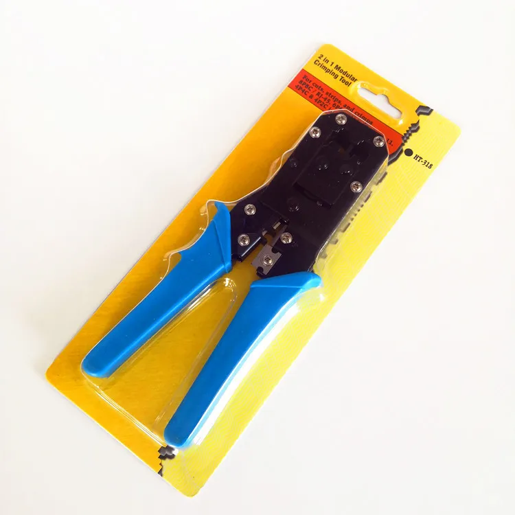 6P6C/4C/2C 8P8C Dual-purpose Network Cable Pliers Network Tool RJ45 Crimping Pliers