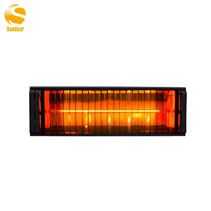 2000W High Performance Outdoor Patio Heater Short Wave Radiant Halogen Wall Mounted Electric Heater