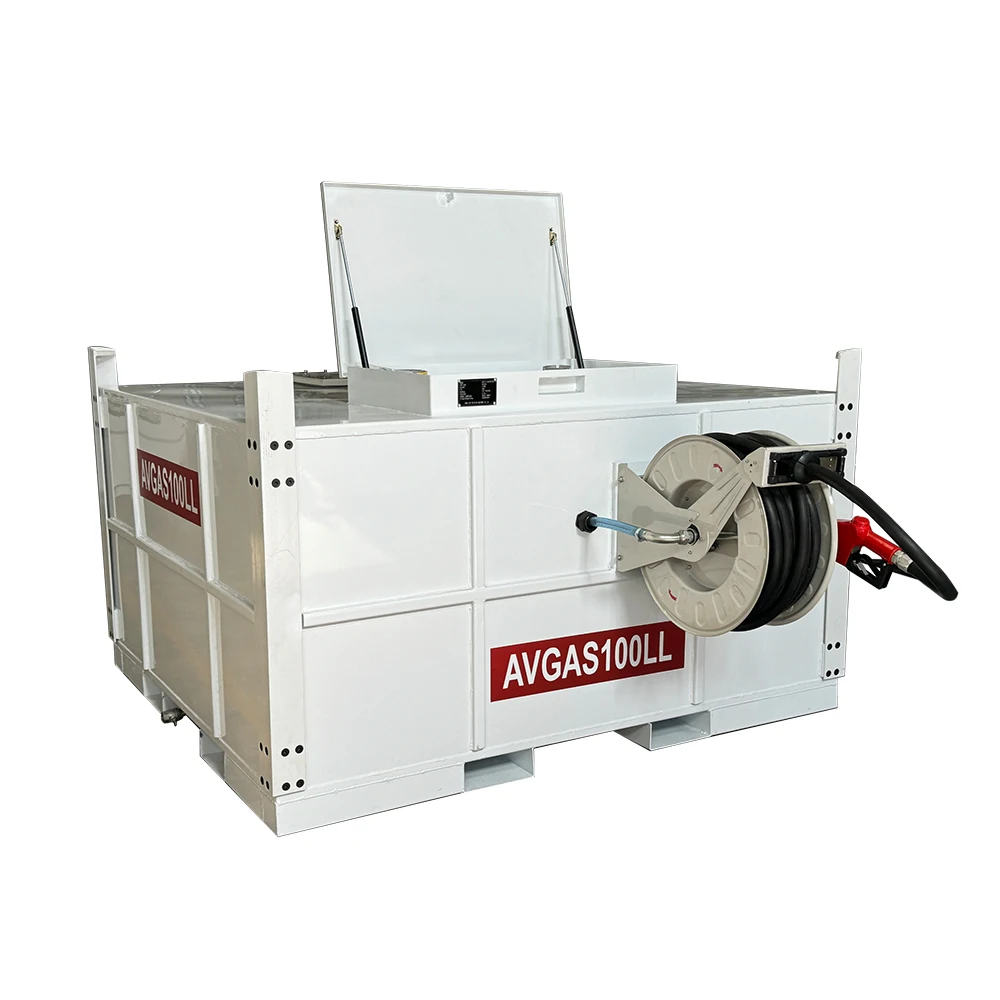 Sumac 3500l 2.5m3 5000l double walled portable mobile diesel aviation fuel jet JP54 transcube gasoline tank with 12V 15gpm Pump