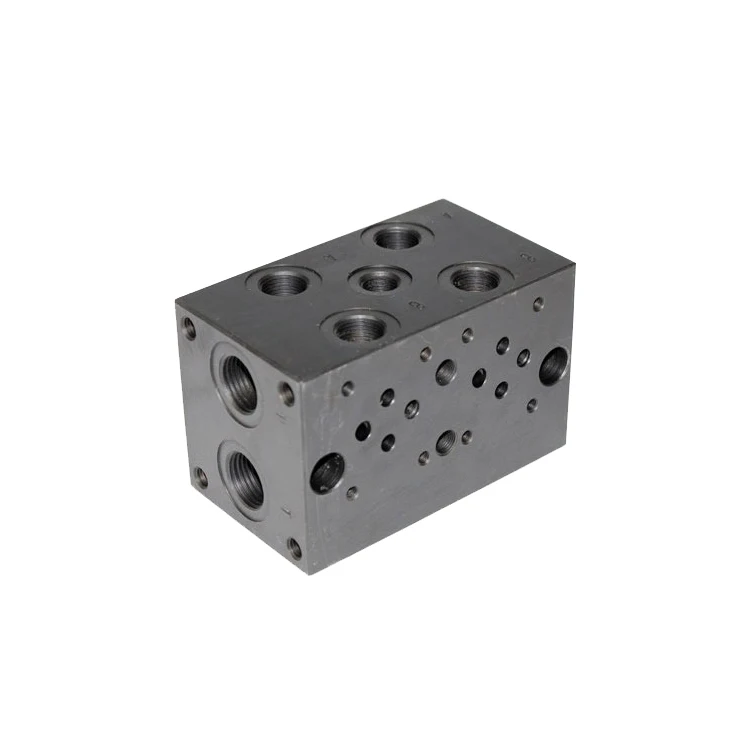 Пользовательская обработка алюминия CNC сервисный клапан гидравлического коллекторного блока