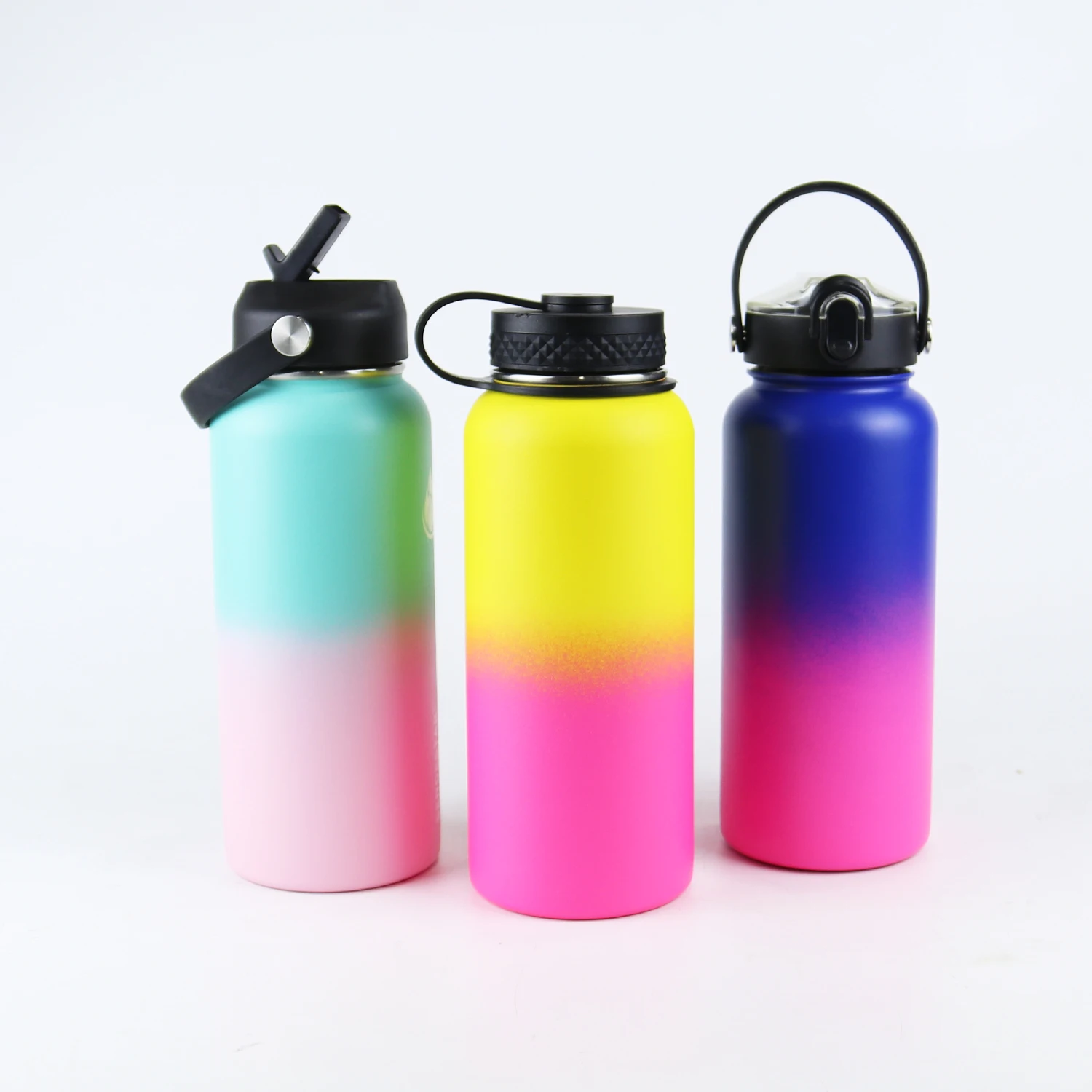 Vitamin Stock Layer Lid New Shape Lid Stainless Steel Double Wall Insulated Thermal Drinking Flask Water Bottle With Inner Layer