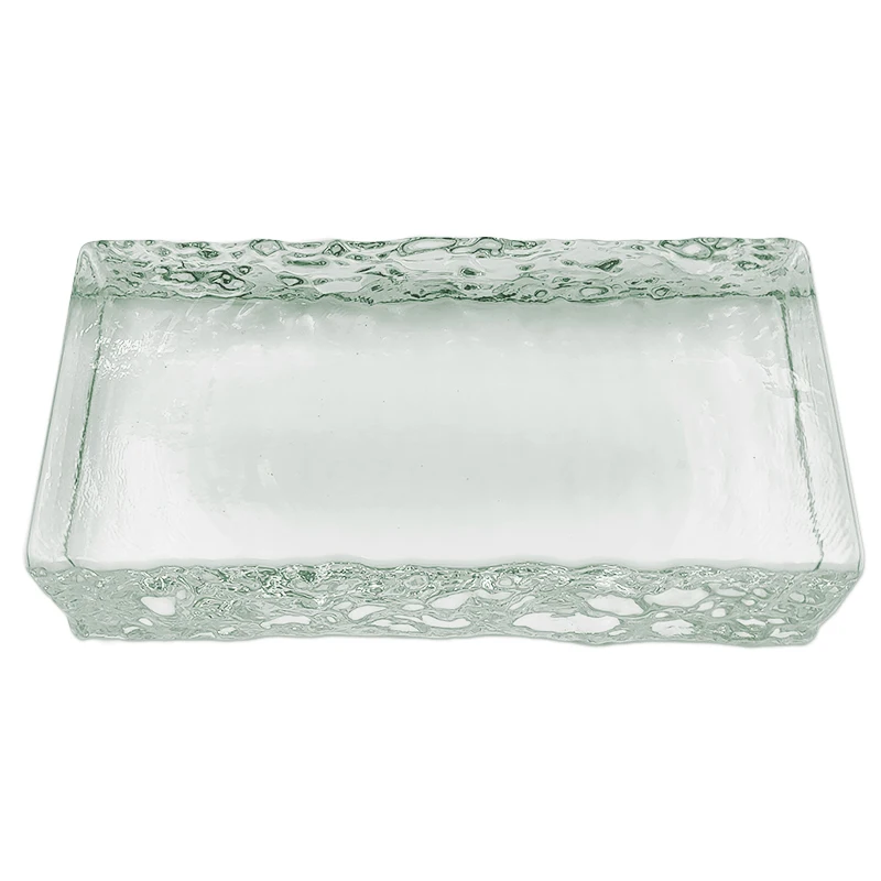 supply hot sale craft solid colorful a variety of indoor specification glass crystal brick block for building decoration