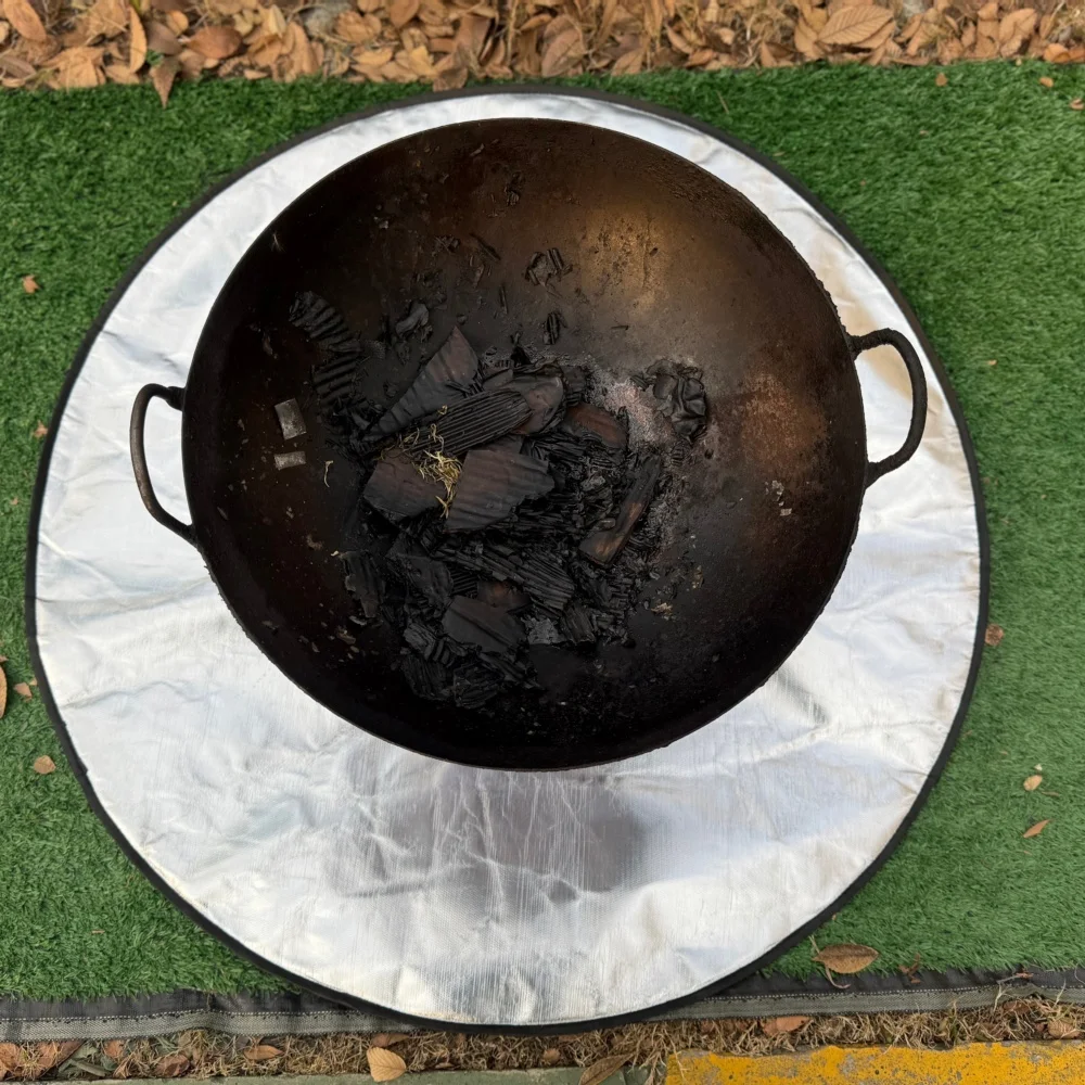 24-дюймовый высокотемповый тепловой экран покрытие для противопожарной ямы на открытом воздухе