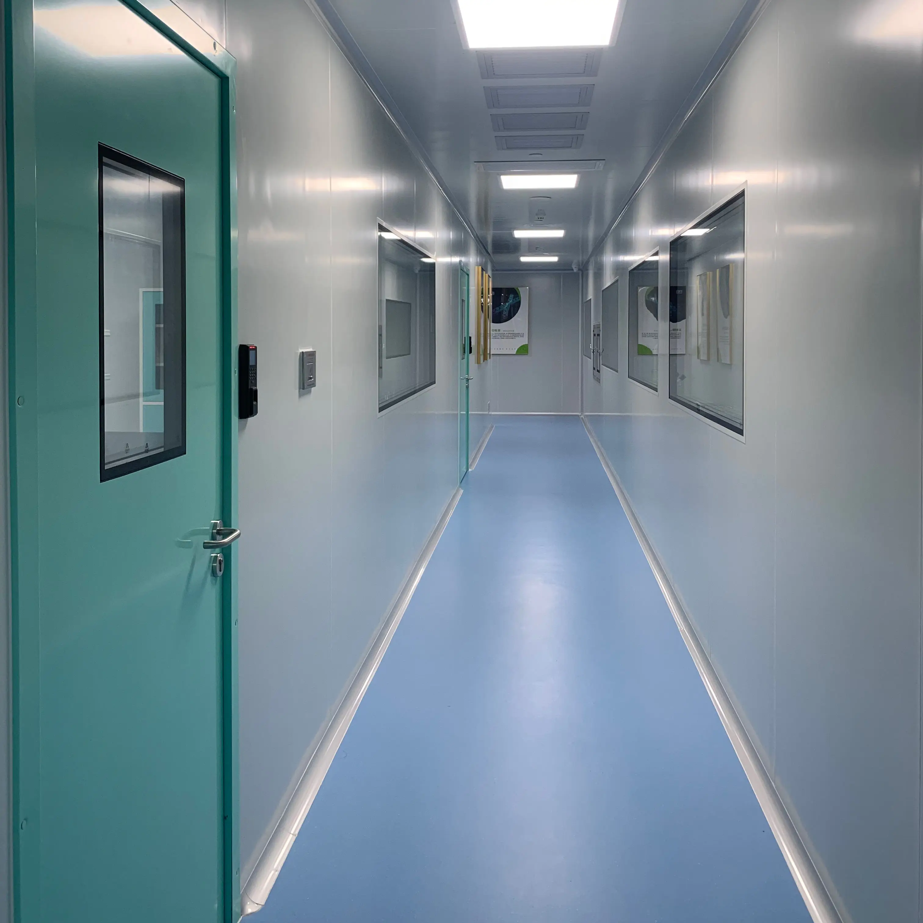 High Standard Hygienic Medical Clean Room Glass Doors Stainless Steel Hpl Door
