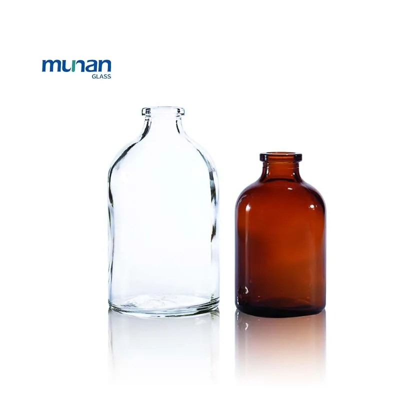 Chinese Factory Direct Clear 10ml 20ml 25ml 30ml Borosilicate Glass Clear Amber Bottle For Medicine