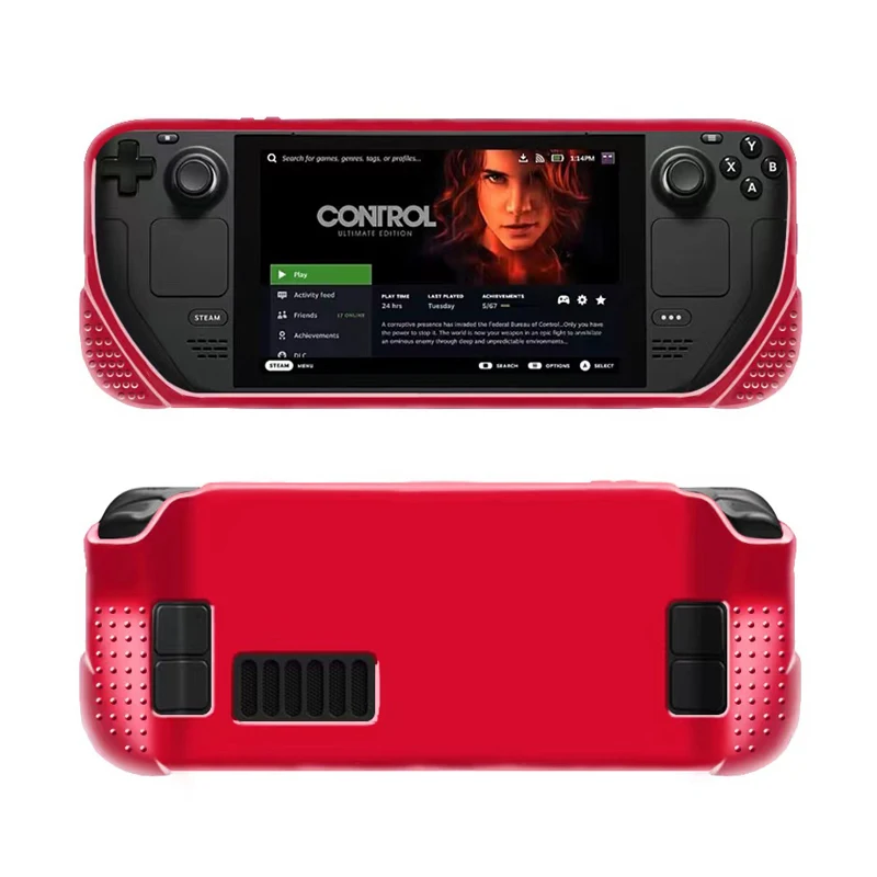 HOXC Protective Case for Steam Deck, Silicone Soft Cover Protector with Full Protection,Shock-Absorption and Anti-Scratch design