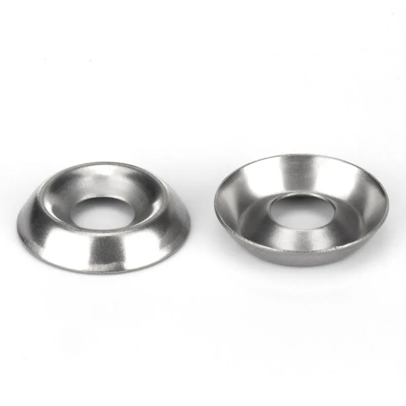 304 stainless steel countersunk head conical high strength flat washer countersunk hole round gasket galvanized fisheye gasket