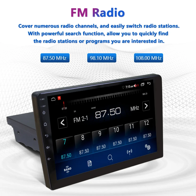 Factory L1pro 32GB 7/9/10 Inch Universal IPS Screen Stereo Radio 1 Din  Android12 Car DVD Player Touch Screen Carplay WIFI GPS