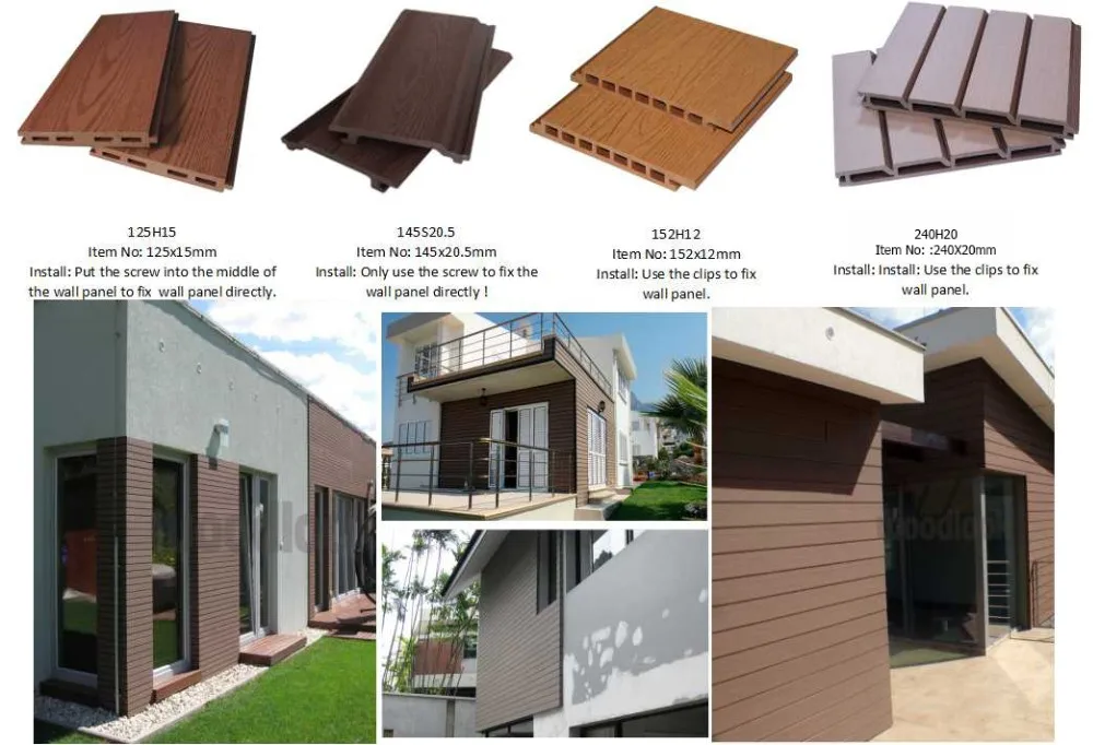 Cheapest outdoor wpc wall cladding wood wpc wall panel floor hollow boards slat panel exterior