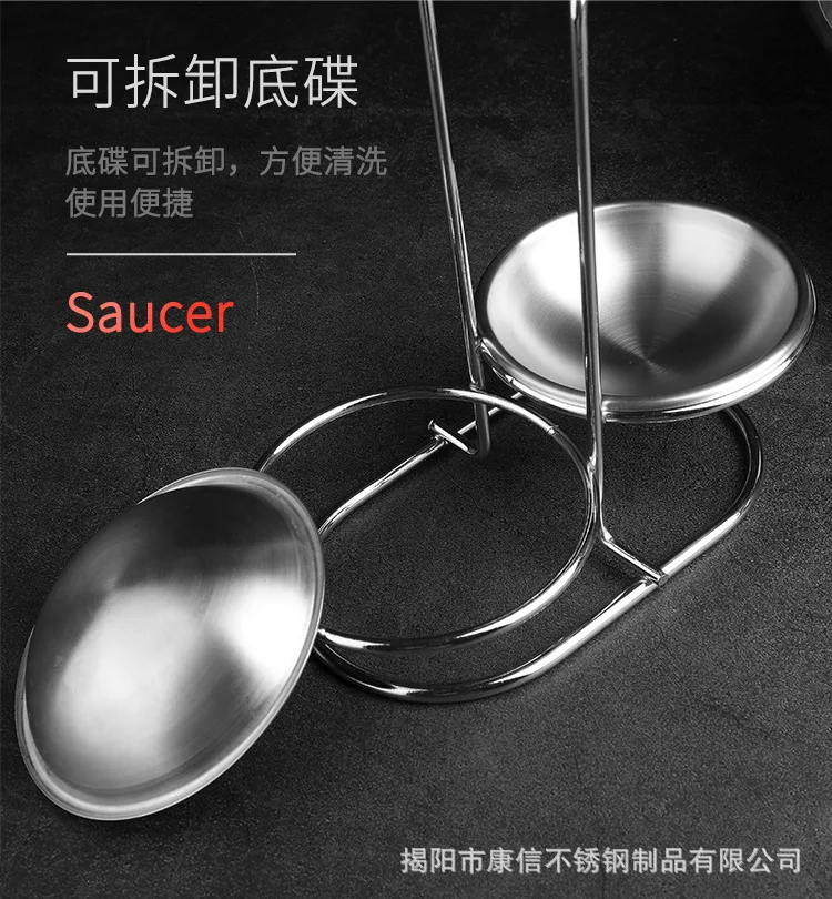Amazon hot-selling Spoon Rest Stainless Steel Pot Lid Holder Spoon Holder Lid Rest  Ladle Stand