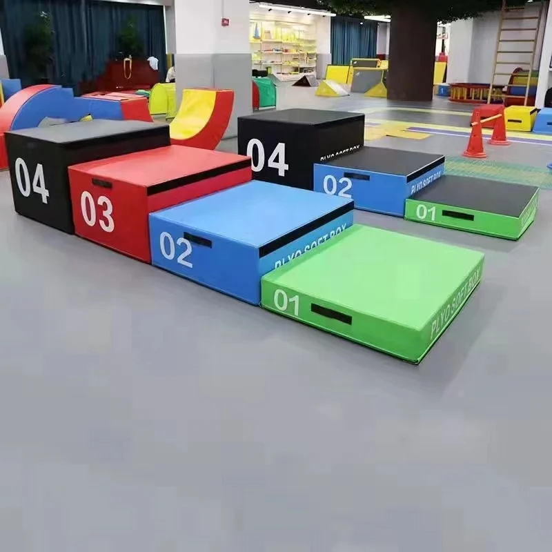 Fitness Plyometric Plyo Box PVC EPE 4 in 1 Soft Jump Box