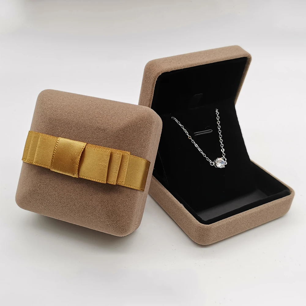 Custom Logo High-End Velvet Small Jewelry Metal Box For Jewelry Luxury