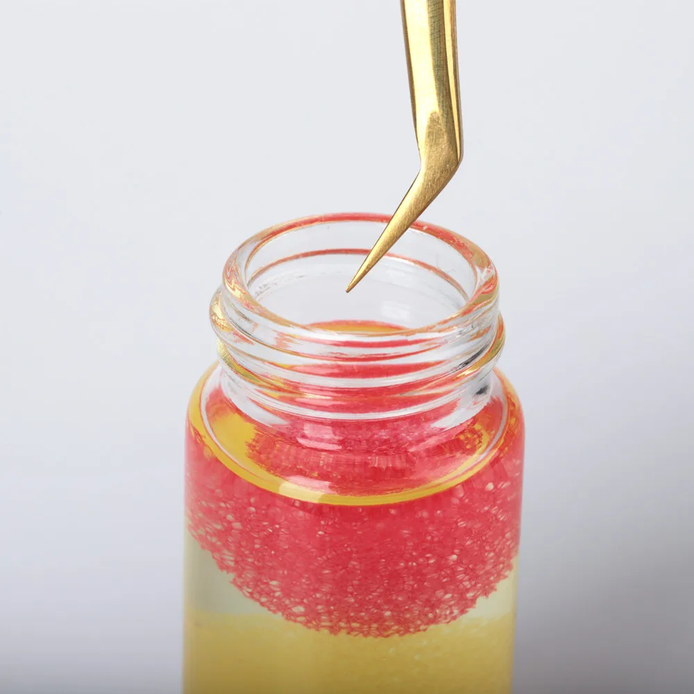 Eyelash Extension Tweezers Cleaning Tool Glue Liquid Remover Sponge Ball Eyelash Curler Cleaner For Lash Extension Tools