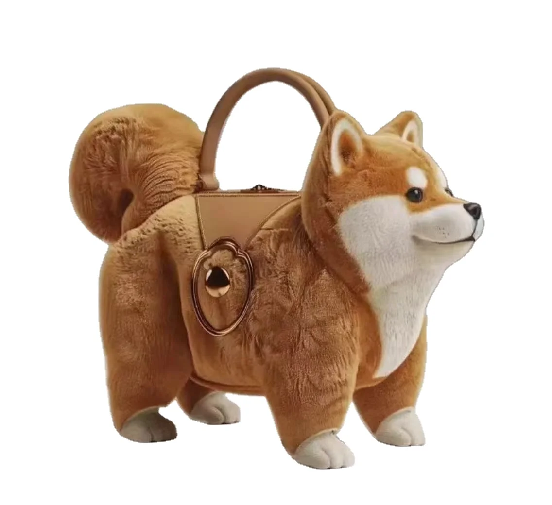 New Design Oem Odm Wholesale Customized Plush Toy Bag Shiba Inu Stuffed Animal Toys Dogs Plush Doll Custom Dog Toy