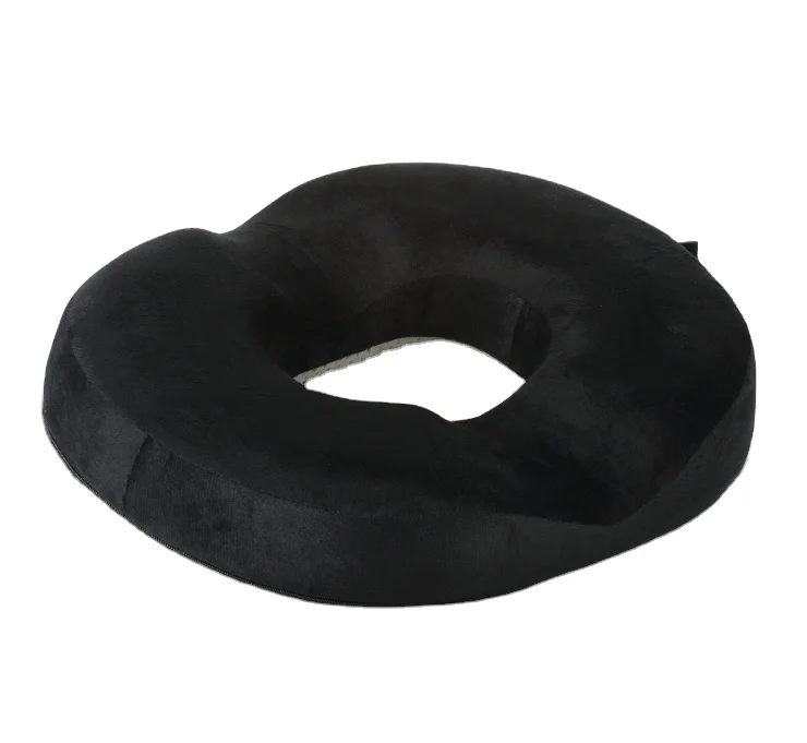 Donut Seat Cushion Pillow Memory Foam Relieves Tailbone Pressure, Donut Pillow Firm Seat Cushion