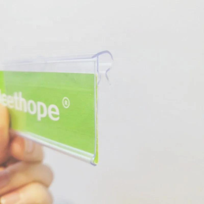 26mm H Meethope display plastic name retail supermarket slatwall hook price tag holder