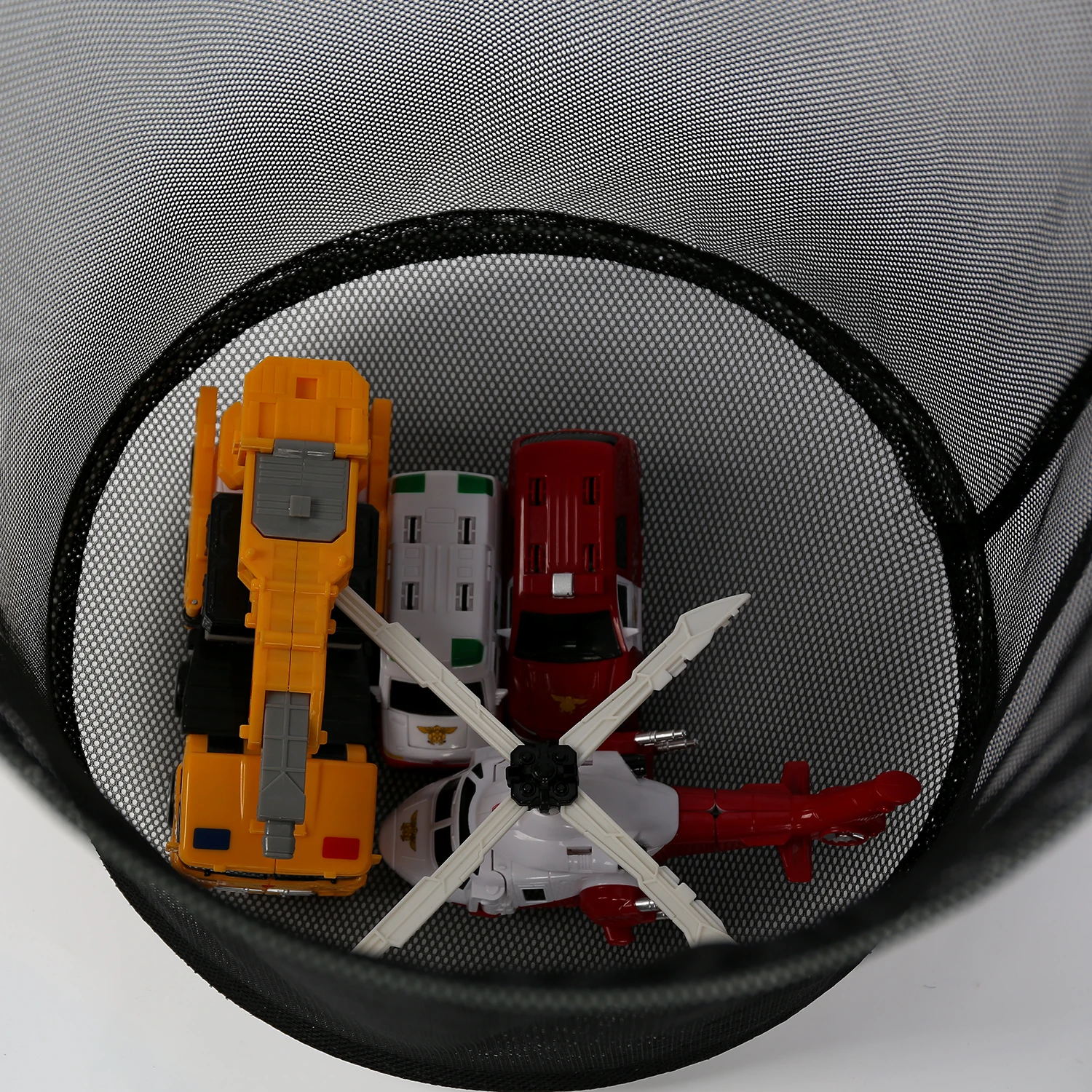 Carry Shopping Basket Round Net Basket Storage Rack,