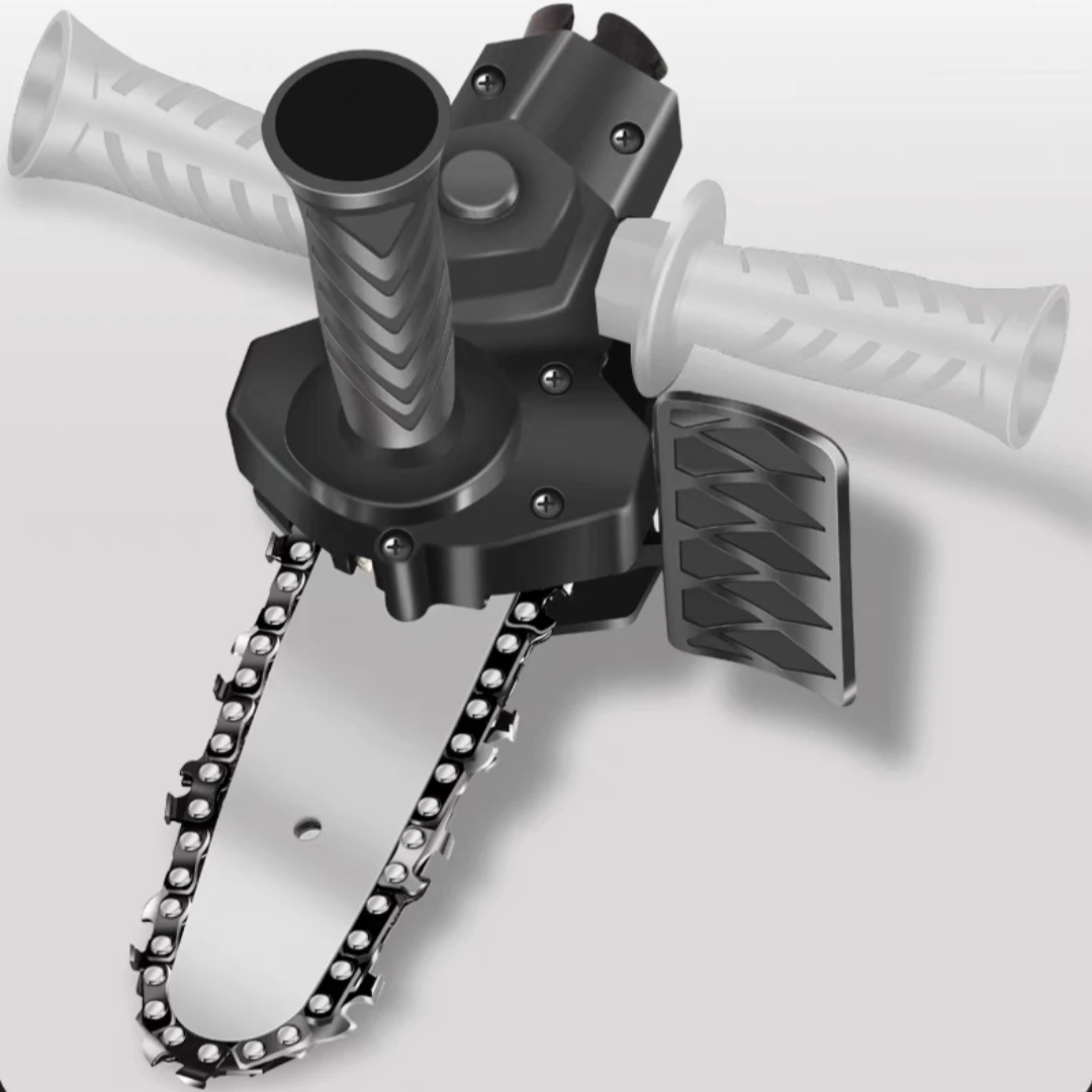 Electric Drill Modified to Chain Saw Impact Attachment 4