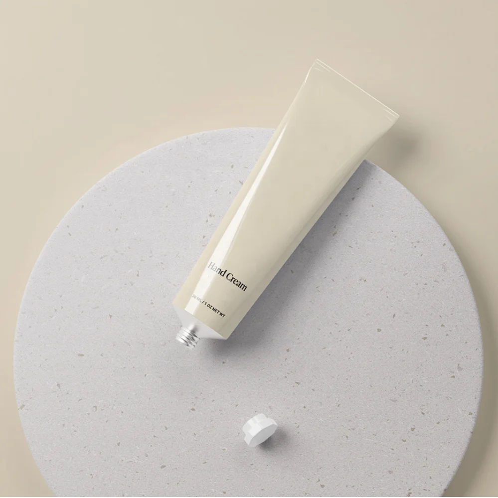 Tube Hand Cream Toothpaste Tubes Container Cosmetic Face Wash Soft Cosmetic Squeeze Aluminum Skin Care Screen Printing Round WY