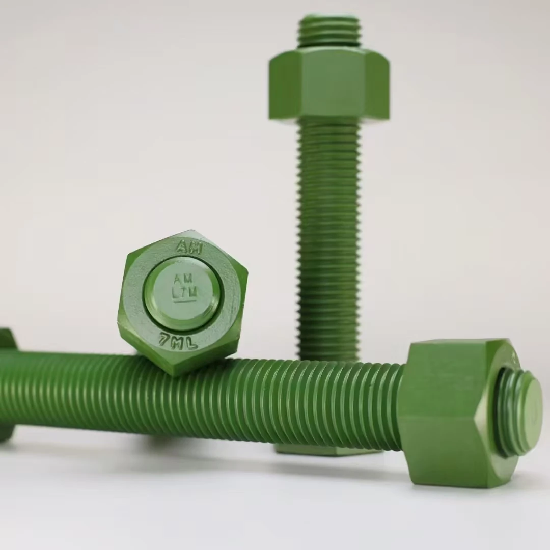 Stud Bolts practical Strength A193 Rods Heavy ASTM Double End Threaded Rod Stud Bolt and Nut