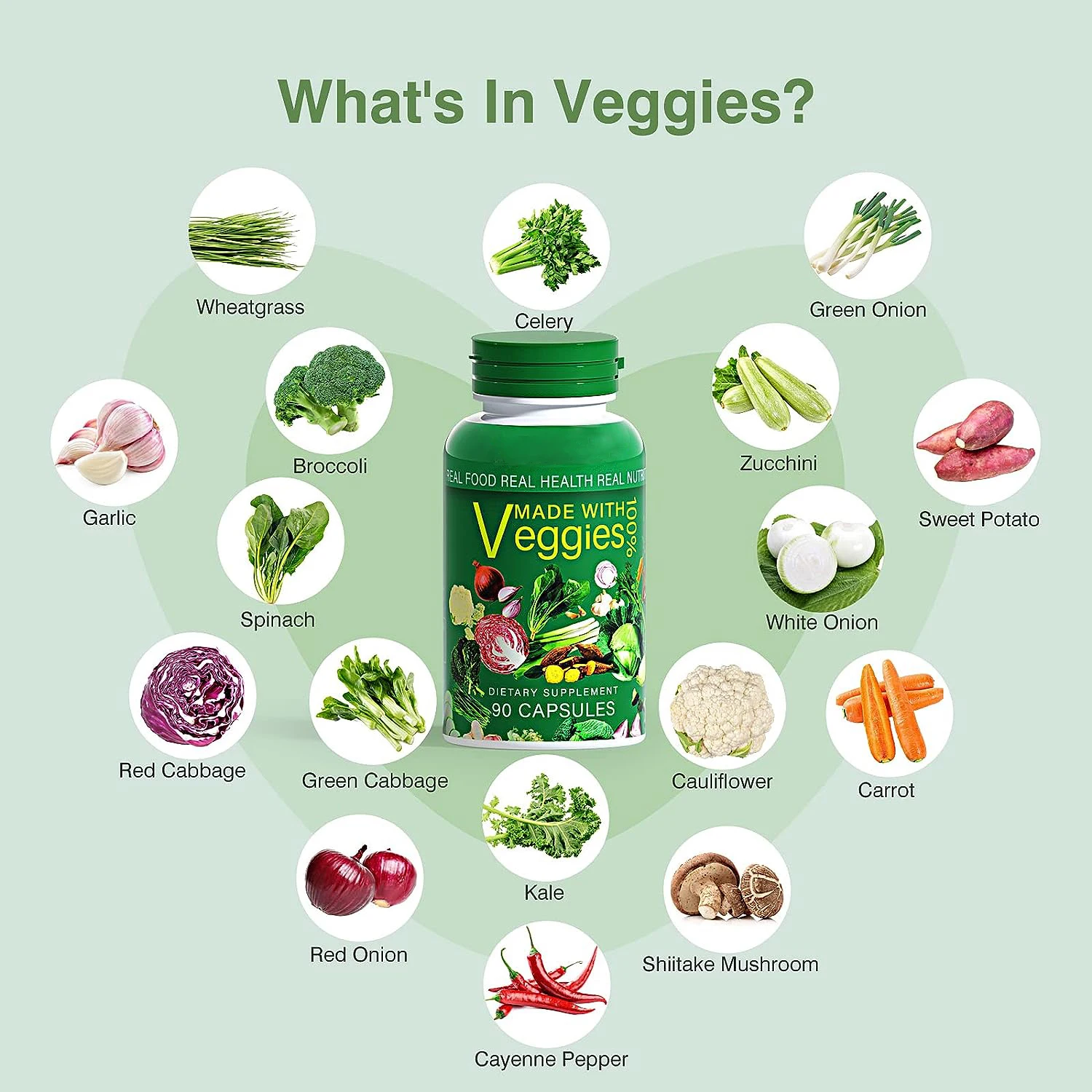fruit vegetable nutrition balance 90 fruits 90 vegetable capsules Vegetarian vitamin dietary supplements