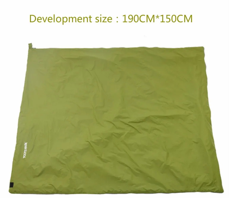 Outdoor camping trip nylon imitation silk - wadded envelope sleeping bag