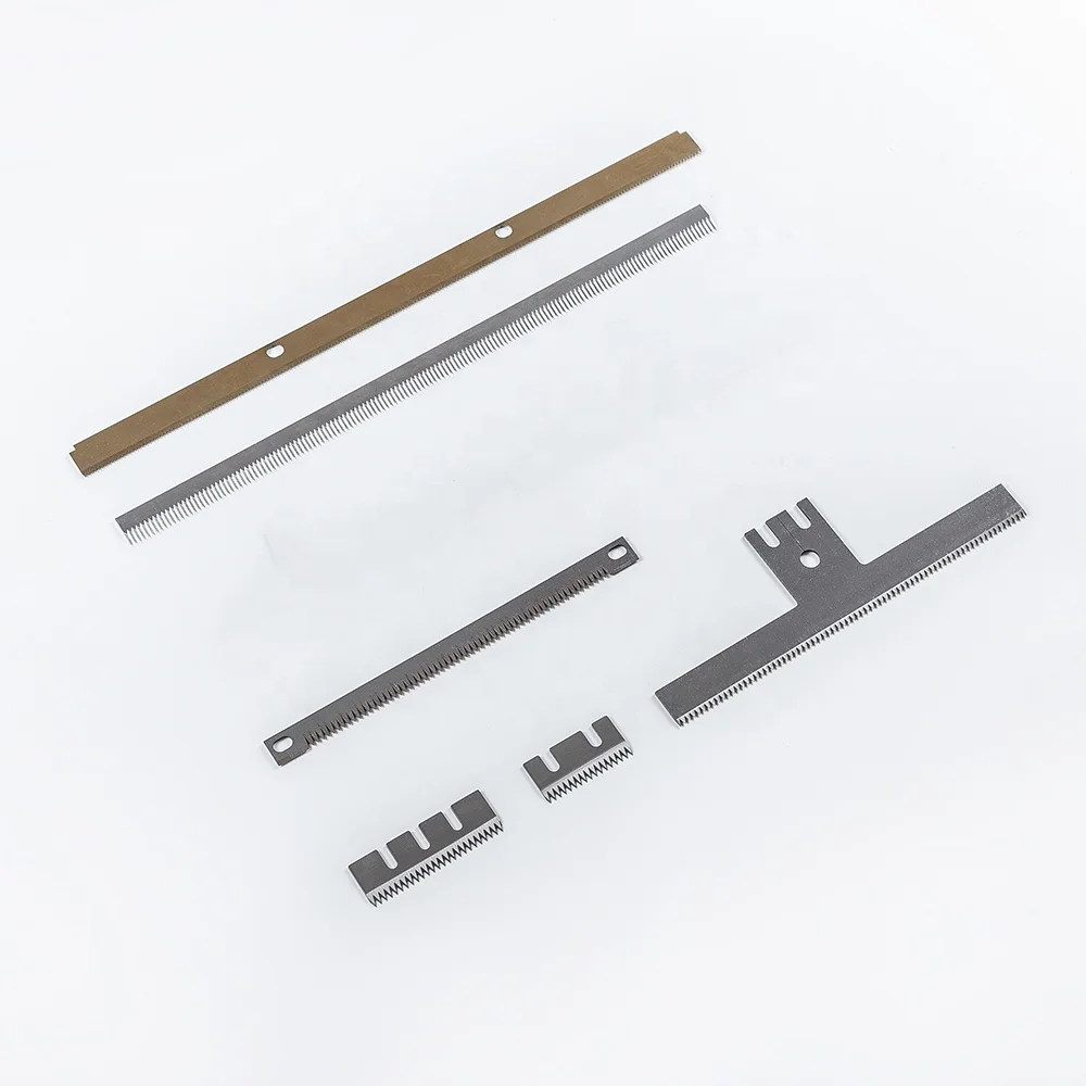 Custom Durable High Efficiency Toohed Cutting Machine Zigzag Serrated Fabric Blades