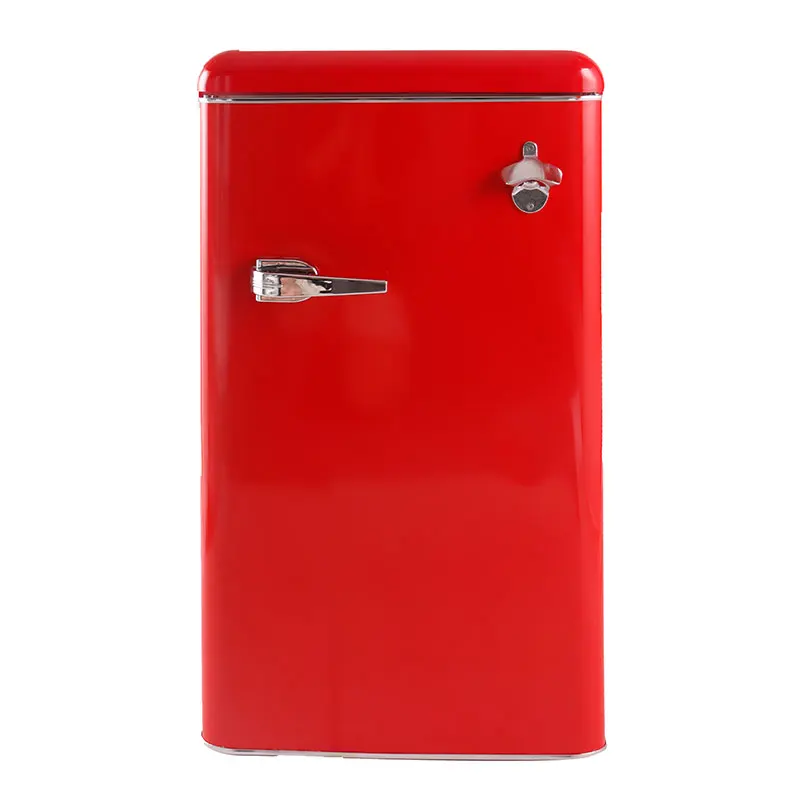 BC-90  top 2023 Black color Stainless steel  under counter bar fridge and single door freezer