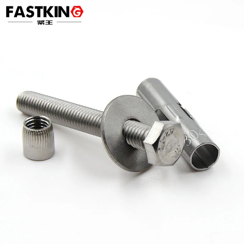 SUS304 M6 M8 long eye pull burst expansion mechanical bolt
