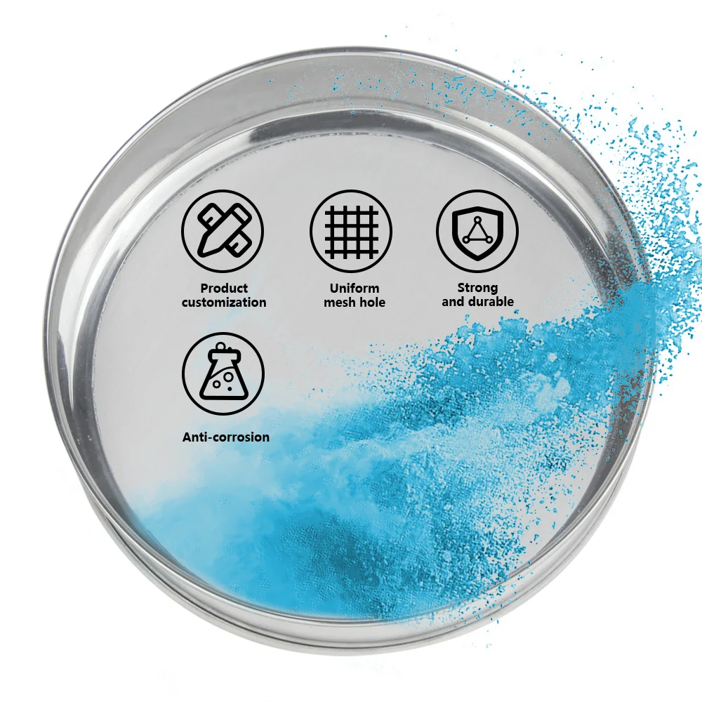 powder analysis Standard 45 60 75 90 100 200 micron stainless steel wire screen filter mesh for test sieve