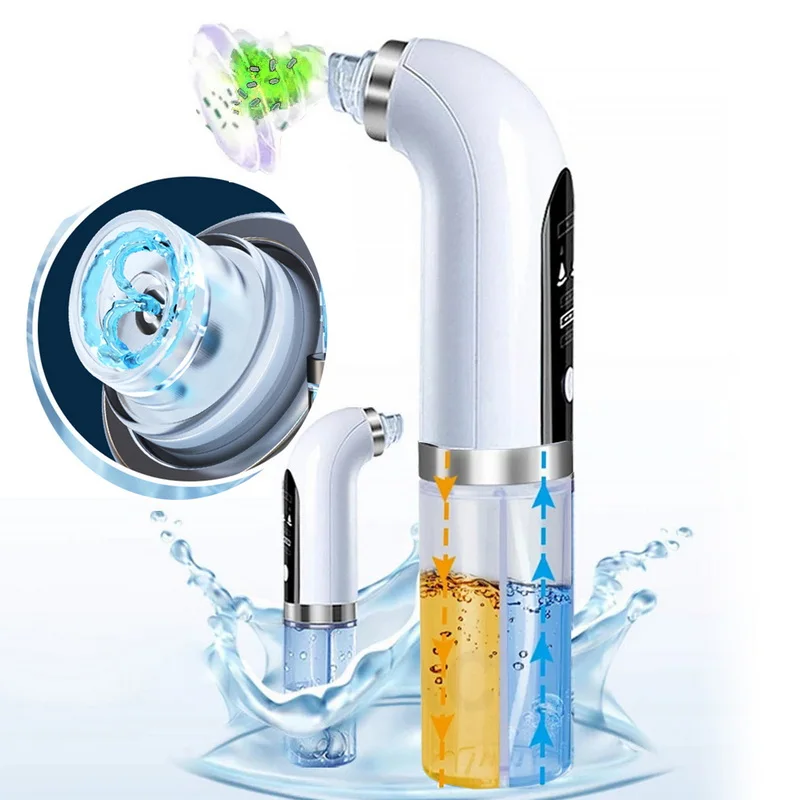 5 Head Pore Cleanser Vacuum Electric Suction Facial Comedo Acne Remover Extractor Tool Kit Blackhead Remover Vacuum