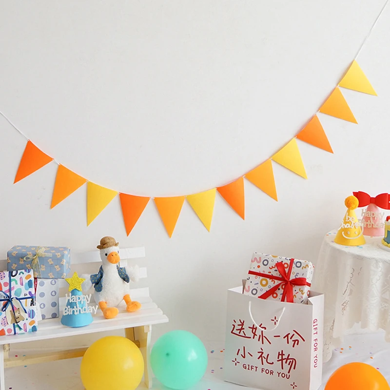 4M Colorful Flags Pennant Birthday Bunting Banners Wall Hanging Wedding Hanging Banner Party Garland