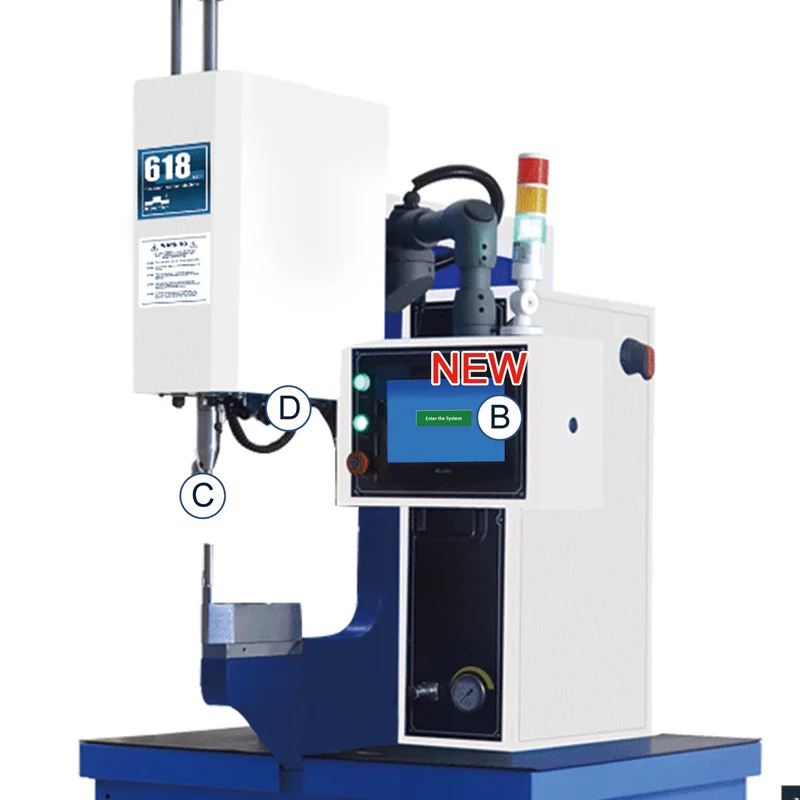 6 Ton Ram Force MAS Control Screen PEM Fastener Automated Riveting Machine