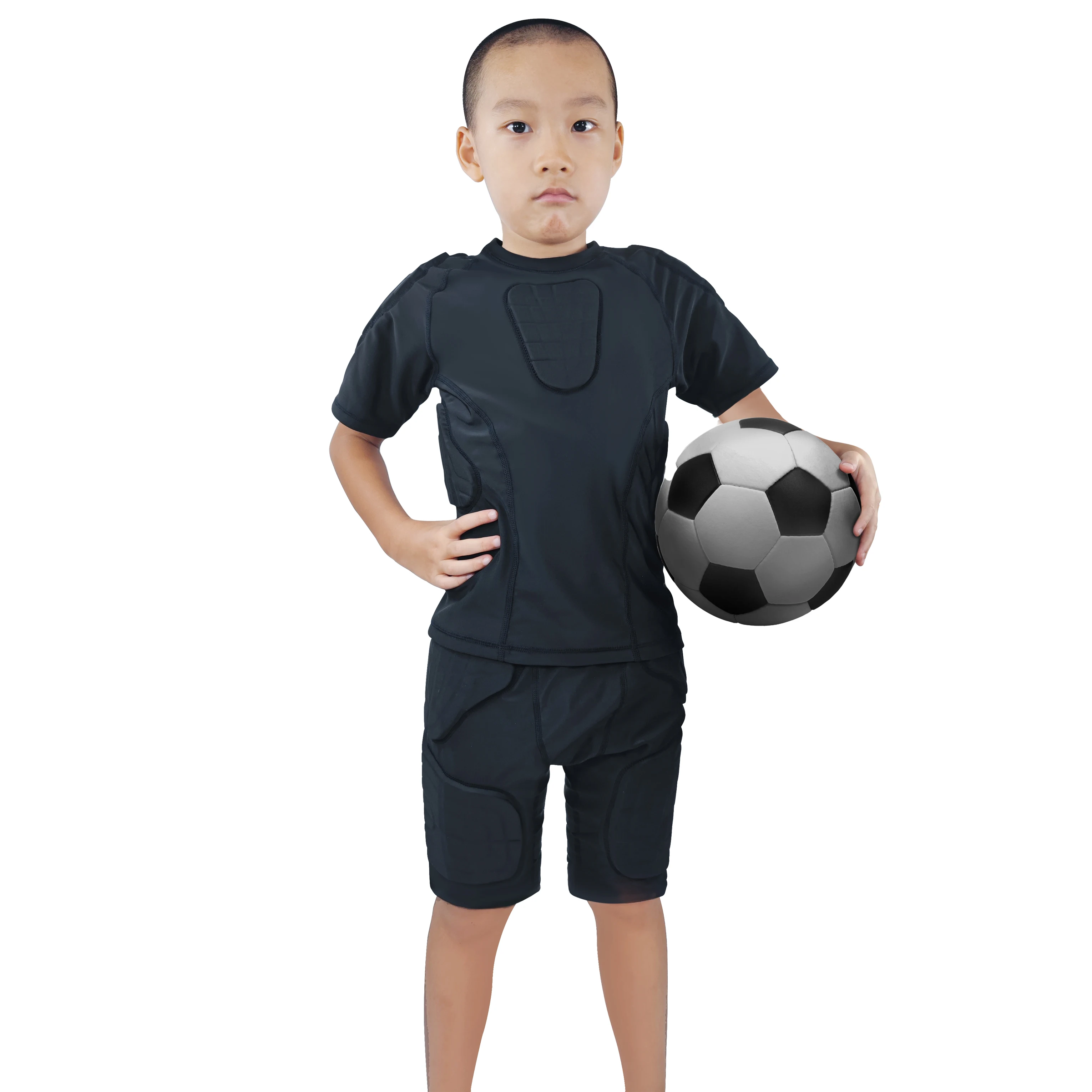 Body Shield Unisex Goalkeeper  Padded vest t shirt  for kids youngster soccer training
