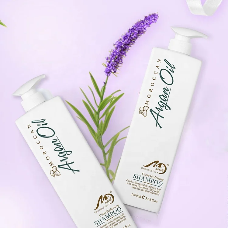 1000ml OEM Bulk Herbal Organic Hair Care Sulfate Free Argan Oil Hair Shampoo Private Label