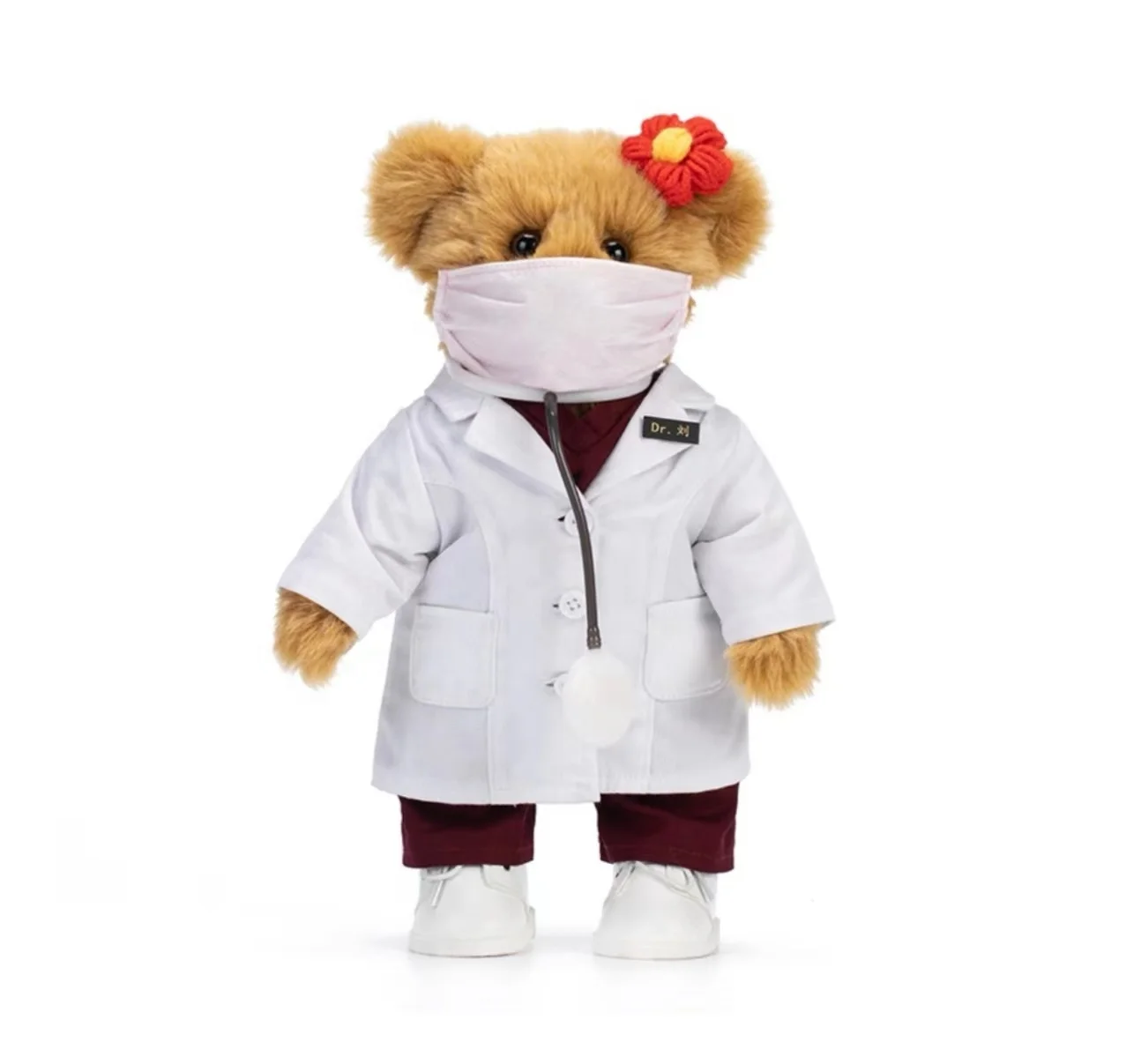 2024 Kid Toys Factory Supply Stuffed & Plush Animal Toys Doctor Cosplay Teddy Bear Suits Soft Toys for Fun