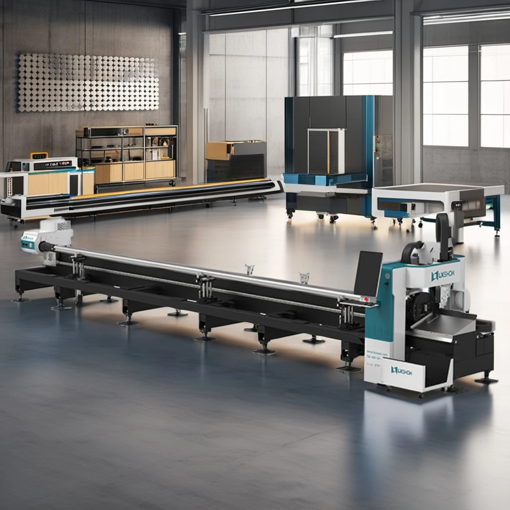 High-Speed Vertical Two Chucks 5 Axis Laser Pipe Cutting Machine 450mm Dia Metal Tube Laser Cutting Machine