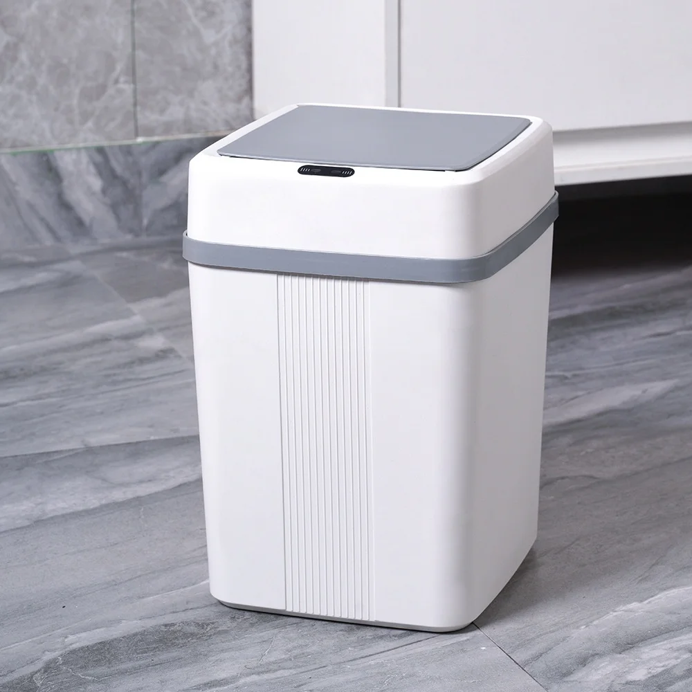 2025 Luxury Home Indoor/Outdoor 12L Automatic Sensor Trash Can New Smart Paper Basket Bathroom Living Room Household Rubbish