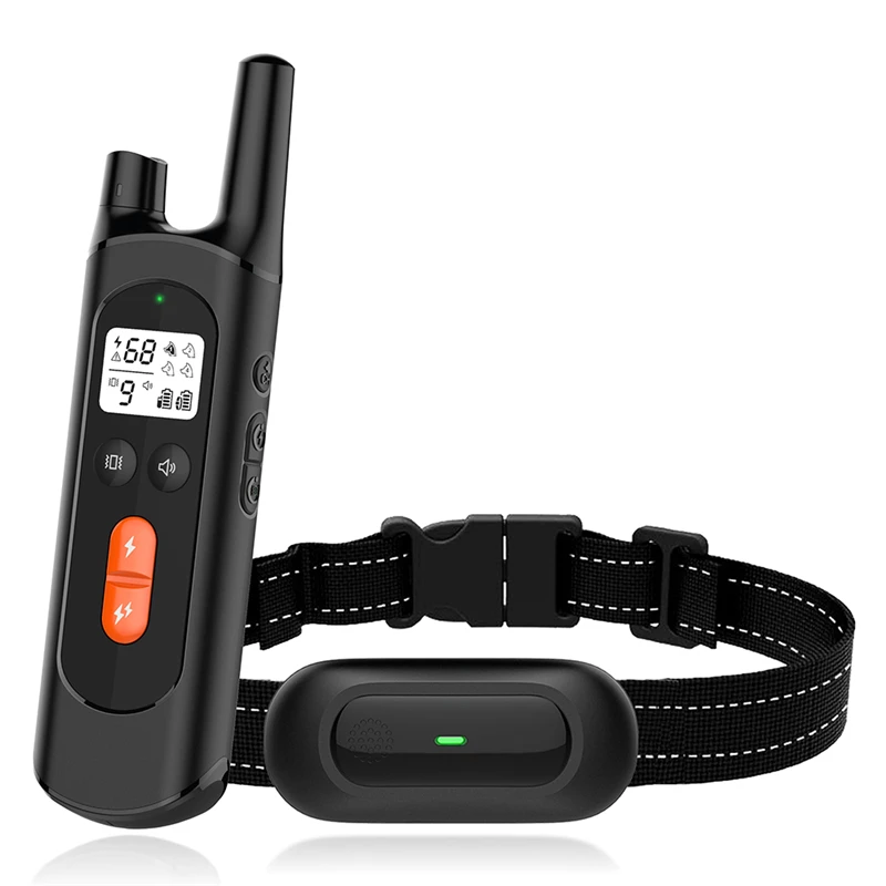 Pet Dog Training Collar Electric Shock Collar For Dogs Diving Waterproof Remote Control Dog Device Charging LCD Display