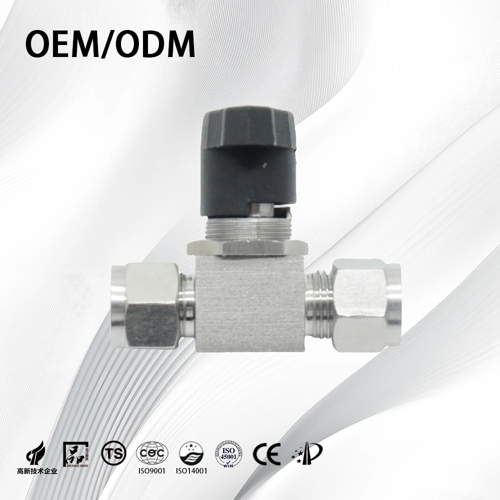 Stainless Steel General Use High Performance Swagelok Type Metering Ball Valve for Water/Air/Oil