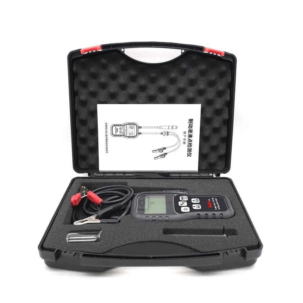 Brake Fluid Tester Auto Brake Diagnostic Testing Tool Hydraulic oil/Liquid/Oil Moisture Analyzer for DOT3/DOT4/DOT5.1 BrakeFluid