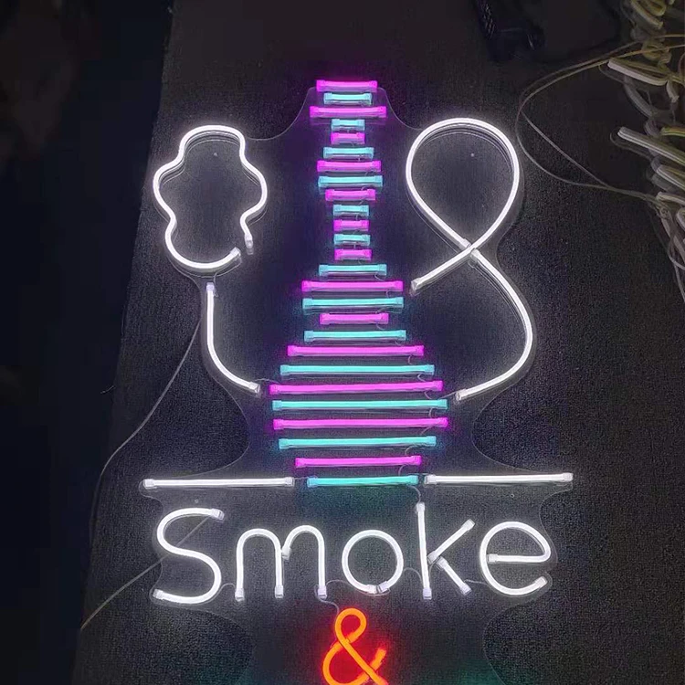 Oem портативный 3d Электронный светильник с надписью Good Vibes неоновая вывеска подсветкой коробки