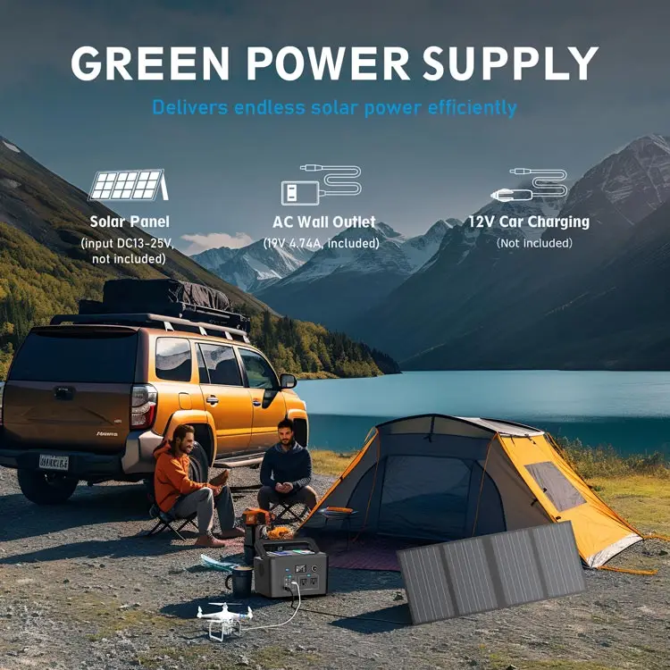 Portable Power Station 600W AC 110/220V Li-ion Battery Power Bank Emergency Backup Camping Fishing Solar Generator