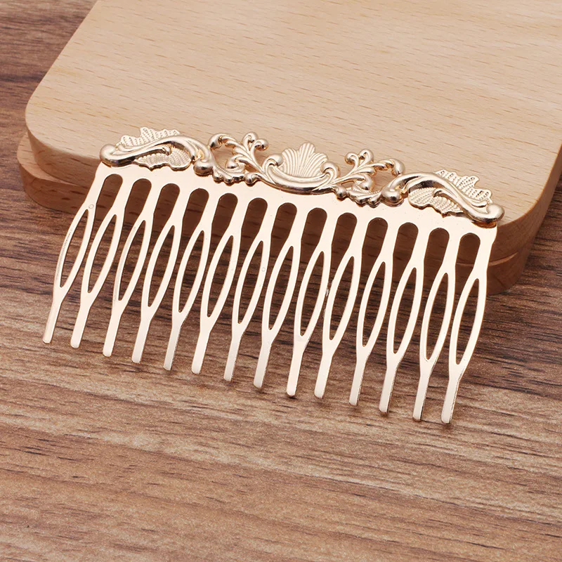 Fashion Baroque Hair Accessories Cheap Metal Tree Leaves Hair Comb For Girls Birthday Gift