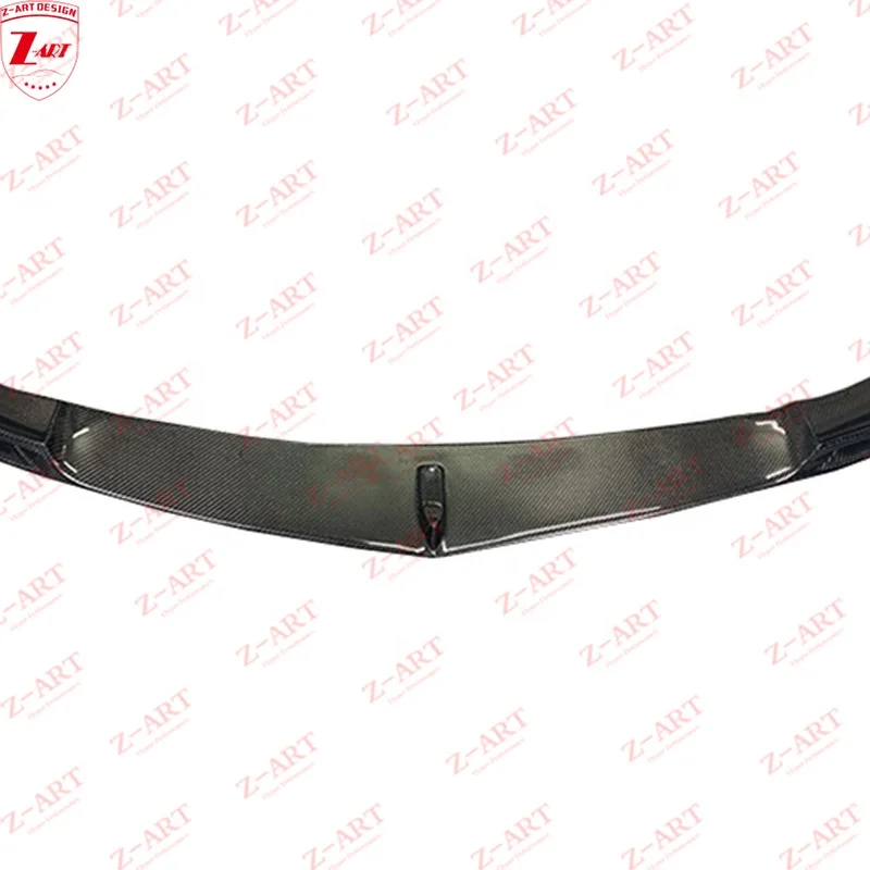Z-ART C63 Carbon Fiber Front Chin For Benz W204 2011-2014 Carbon Fiber Front Bumper For Mercedes Benz C Class W204 C63 Body Kit