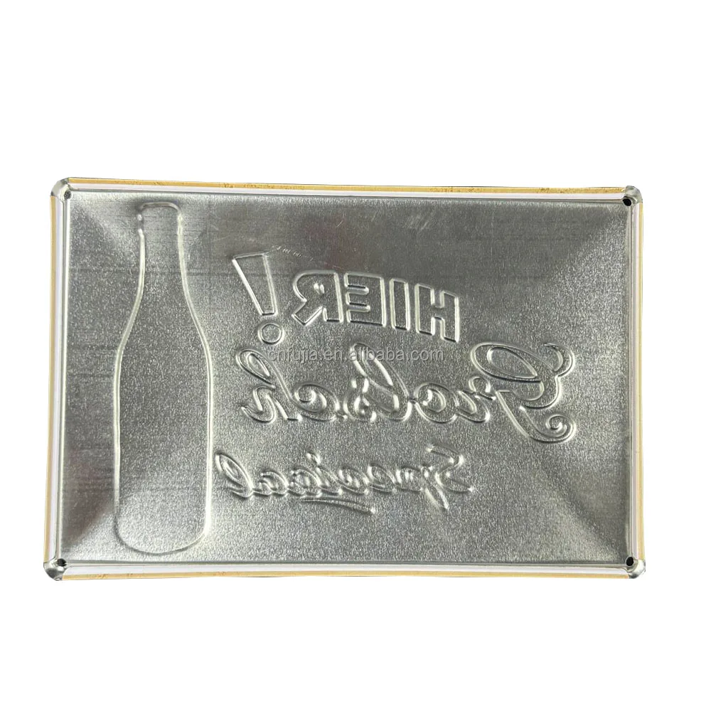 Factory Customized size Berlin city souvenir tin sign metal craft street sign custom design