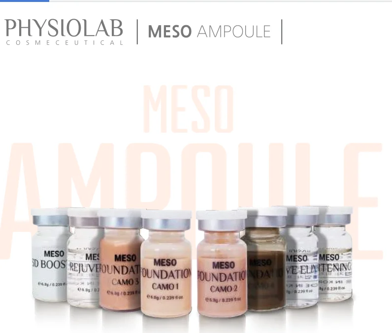 Korea original Meso facial whitening ampoule with microneedle rolling therapy