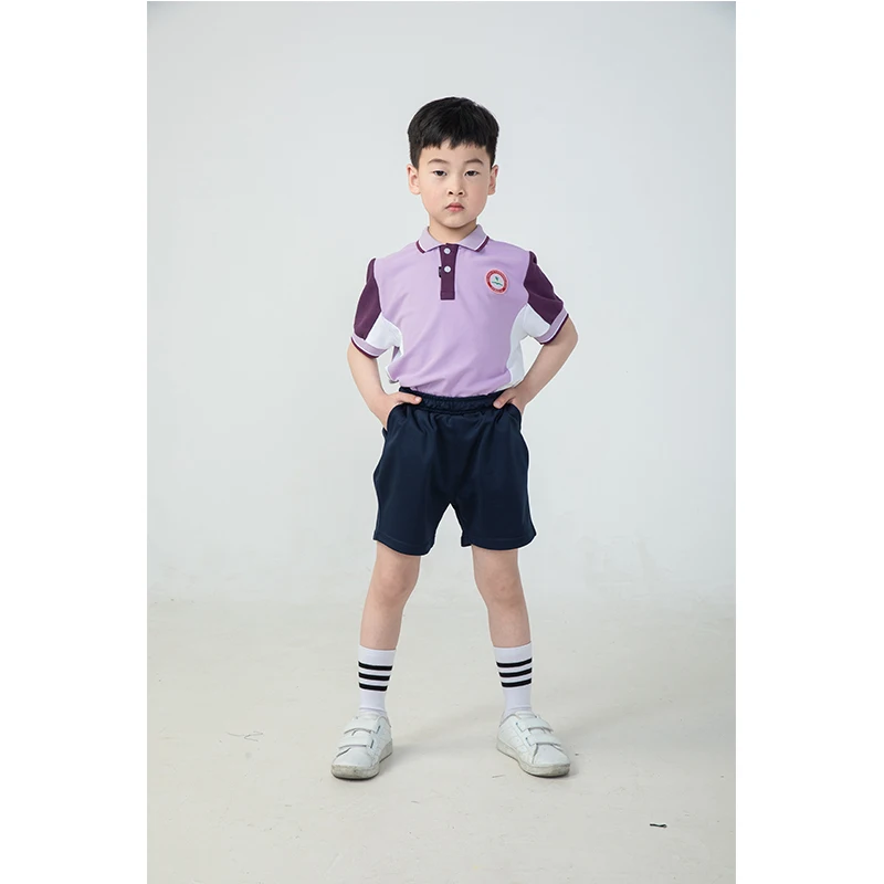 OME Factory Custom Design Kindergarten School Uniform Polo Shirt Set Summer  Primary School Uniform Sports Wear