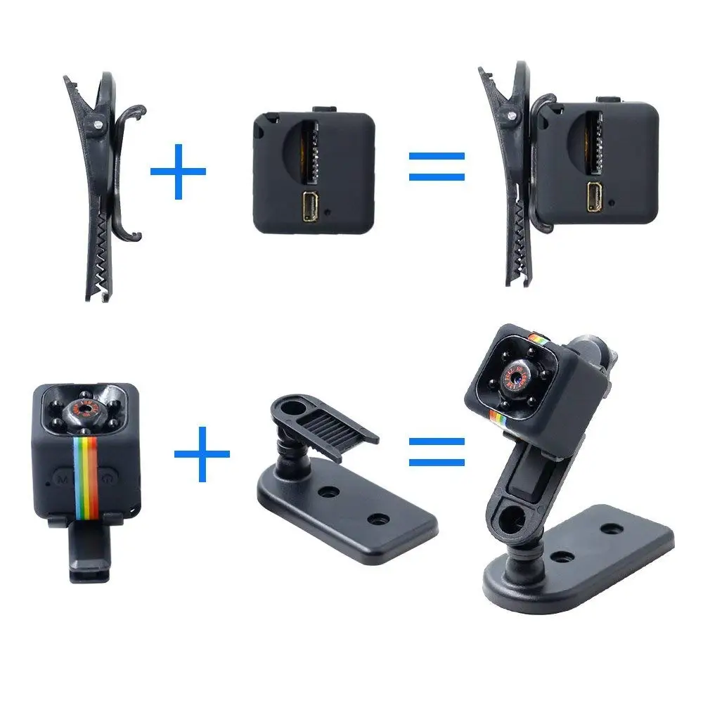 Invisible Mini wearable clip cam hd 1080p video camera motion detection, popular mini thermal camera sq11