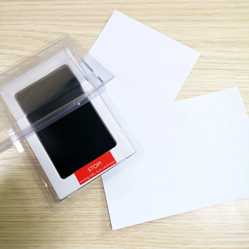 Mess-free ink puppy paw print impression kit wtih 1 inkless ink pad and 3 papers